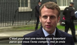 Emmanuel Macron à Londres pour voir Therasa May et tenir meeting