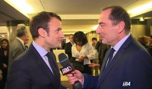 Interview d'Emmanuel Macron au diner du Crif