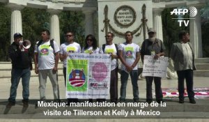 Mexique: Manifestation en marge de la visite de Tillerson