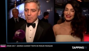 César 2017 : George Clooney essaie de parler français, la vidéo hilarante