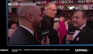Oscars 2017 : Jérôme Commandeur craque en direct (vidéo)