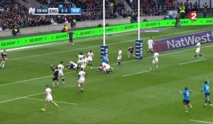 Rugby : Angleterre - Italie / Essai italien juste avant la pause !