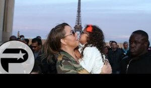 Mariah Carey et ses jumeaux ne passent pas inaperçue à la Tour Eiffel