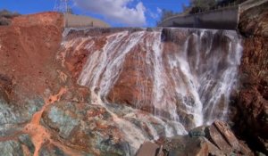 Les dégâts impressionnants causés par la rupture du barrage d'Oroville aux USA