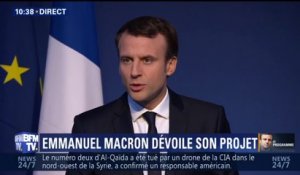 Macron: "Deux candidats ont un projet de régression et s'attaquent à l'État de droit"