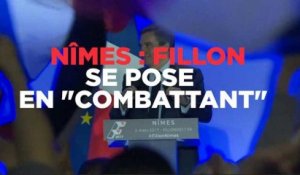 Nîmes : Fillon se pose en "combattant"
