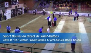 Troisieme tour, tir rapide en double, demi-finale retour, Saint-Vulbas contre Aix-les-Bains, Sport Boules, saison 2016/2017