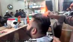Ce coiffeur enflamme les cheveux de ses clients. Incroyable ! 2