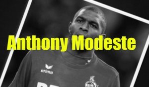 Portrait d'Anthony Modeste attaquant du FC Cologne...