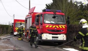 VIDEO. Cour-sur-Loire : une maison dévastée par un incendie
