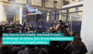Grèce : une manifestation d'agriculteurs dégénère