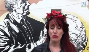 Femen -Street artiste : Performance sur la facade du conseil régional à Marseille