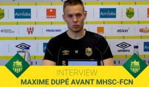 Maxime Dupé avant MHSC-FCN