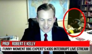 Un expert interrompu par ses enfants pendant une interview de la BBC