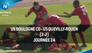 J24 : US Boulogne CO - US Quevilly-Rouen (2-2), le résumé