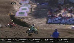 MXGP of Patagonia Argentina Antonio Cairoli passes Clement Desalle