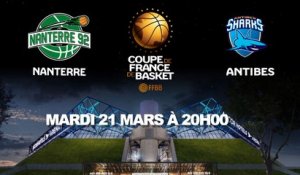 LIVE - Coupe de France - Demi-finale | Nanterre (Pro A) - Antibes (Pro A)