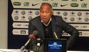 CDF 1/2 finale : Antoine Kombouaré en conférence de presse après Angers