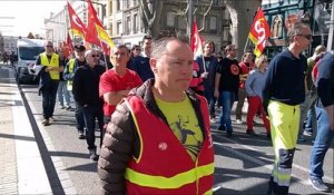 Défilé syndical dans les rues d'Avignon