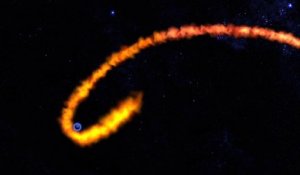 Un trou noir entraîne une étoile dans une spirale mortelle