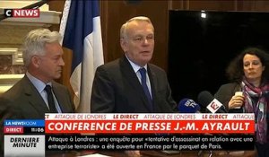 Attaque de Londres: Jean-Marc Ayrault s'exprime lors d'une conférence de presse