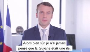La Guyane, une «île» ? Macron se justifie