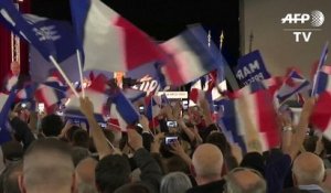 Election présidentielle en France : En Meeting, Le Pen attaque Fillon et Macron