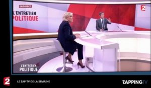 Zap TV : La bourde d’Emmanuel Macron, Marine Le Pen VS David Pujadas, le joint de Bernard de la Villardière… (Vidéo)