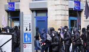 Manifestation anti-FN à Bordeaux: affrontements et dégâts dans la ville.