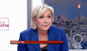 Frappe américaine en Syrie : Marine Le Pen se dit "un peu étonnée" de la décision de Donald Trump
