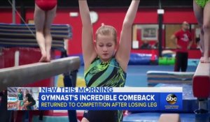 Cette gymnaste amputée d'une jambe a un incroyable talent