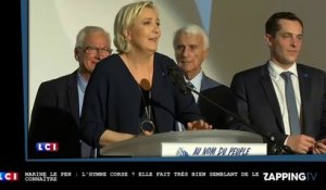 Marine Le Pen : L’hymne corse ? Elle fait très bien semblant de le connaître