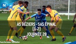 J28 : AS Béziers - SAS Épinal (1-2), le résumé