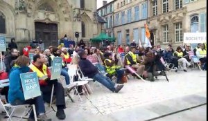 Manifestation devant le tribunal de grande instance de Bar-le-Duc en soutien à Florent Compain