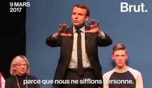 Emmanuel Macron attaque François Fillon et Jean-Luc Mélenchon