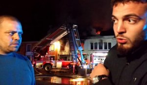 Froidchapelle: cinq bâtiments détruits dans un incendie