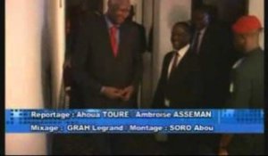Le 1er Ministre Soro Guillaume a reçu le secretaire general de la Francophonie Abdou Diouf