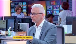 SNCF : "le low cost c'est plus 76% en un an" selon Mathias Vicherat