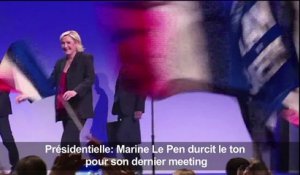 France: Marine Le Pen durcit le ton pour son dernier meeting
