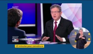 REPLAY. Présidentielle : revivez le passage de Jean-Luc Mélenchon dans "15 minutes pour convaincre" sur France 2