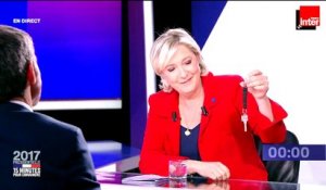 L'objet de Marine Le Pen "Je veux rendre aux Français les clés de la maison France"