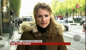 Attentat contre des policiers : circulation rétablie sur les Champs-Elysées