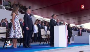 14-Juillet : "Rien ne nous séparera jamais", lance Emmanuel Macron au côté de Donald Trump
