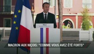 Macron aux Niçois:  “Comme vous avez été forts, comme vous avez été dignes”