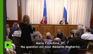 Interrogée par RT, Mogherini explique son tweet où elle se réjouit du score de Macron