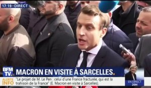 Macron à Sarcelles : "Le FN est un parti xénophobe"
