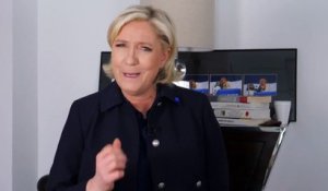 Marine Le Pen exhorte les électeurs de La France insoumise à "faire barrage" à Macron