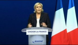 Marine Le Pen s'attaque au "monde de la finance" : "Cette fois il a un nom, il s'appelle Emmanuel Macron"