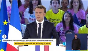 Présidentielle : "Le Front national, c'est le parti de l'anti-France", lance Emmanuel Macron