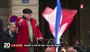 Hommage à Jeanne d'Arc : Jean-Marie Le Pen soutient sa fille, une "fille de France"